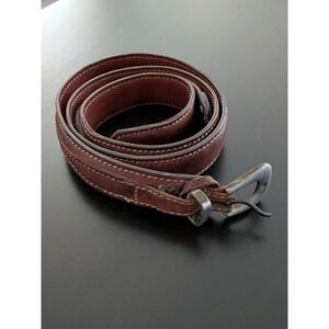 Torino Leather Belt Vintage Harness Leather Brown Mens 34